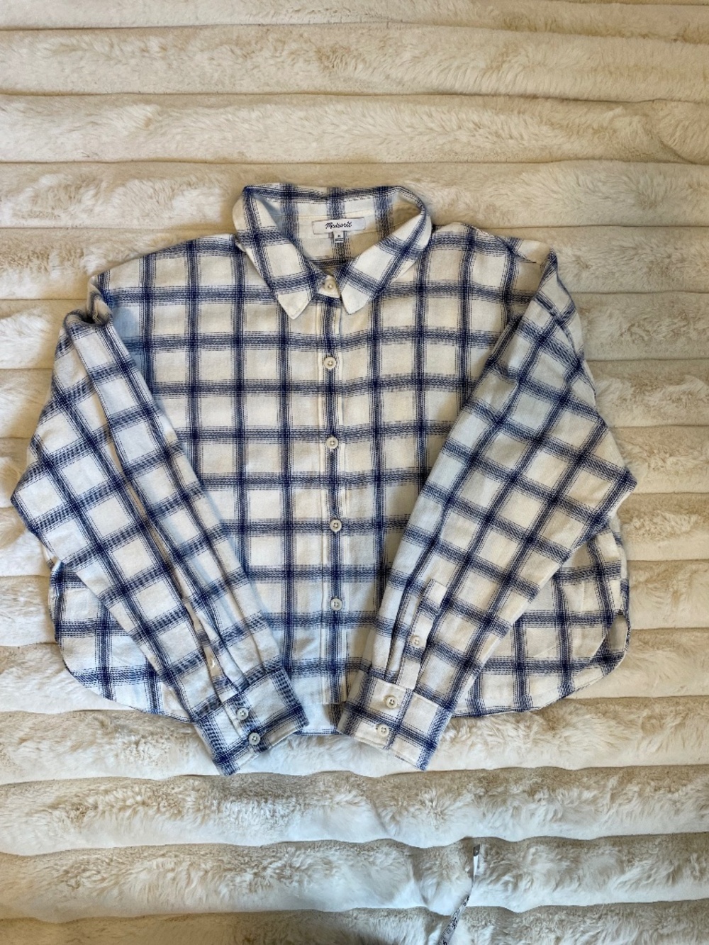 NWOT ~ Madewell Cropped Shirt ~ Size M
